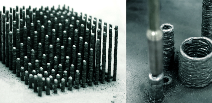 The method "makes it possible to create 3D objects – on any given working surface – independent of its inclination and smoothness, in almost any size and shape."